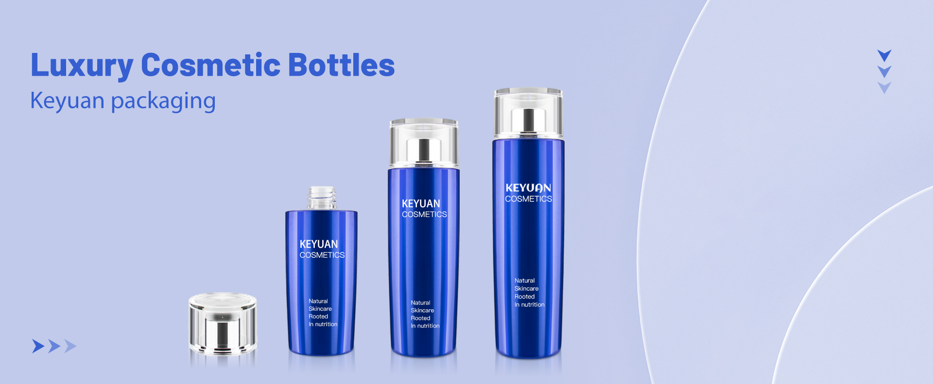 KY010AB Cosmetic Water Liquid Acrylic Bottles 120-180ml