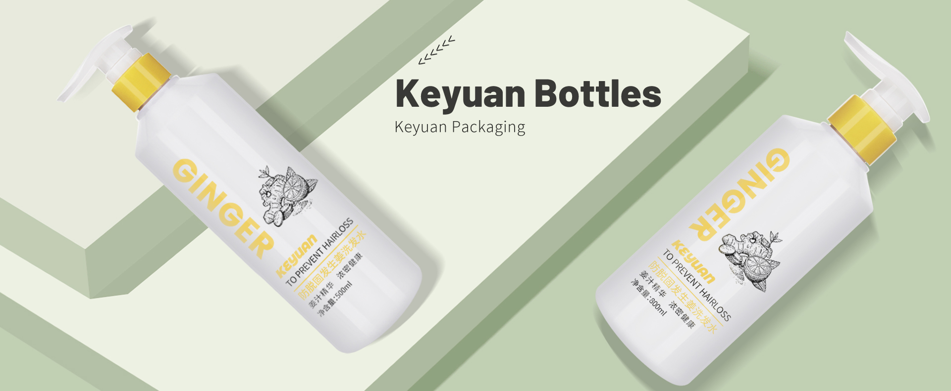 KY184 500ml 800ml PET High-Quality Cosmetic Plastic Round Wash and Care Product Bottle