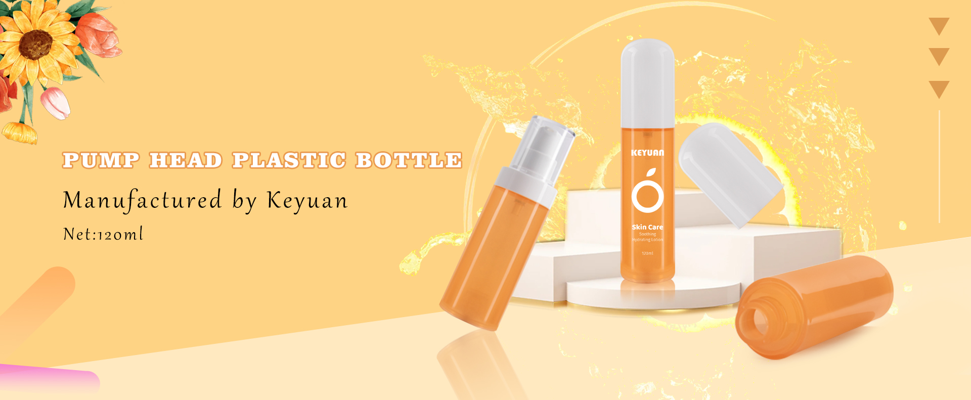 KY205 New Product Design 50ml 80ml 100ml 120ml PET Luxury Cosmetic Skin Care Set Bottle Emulsion Bottle Vacuum Bottle