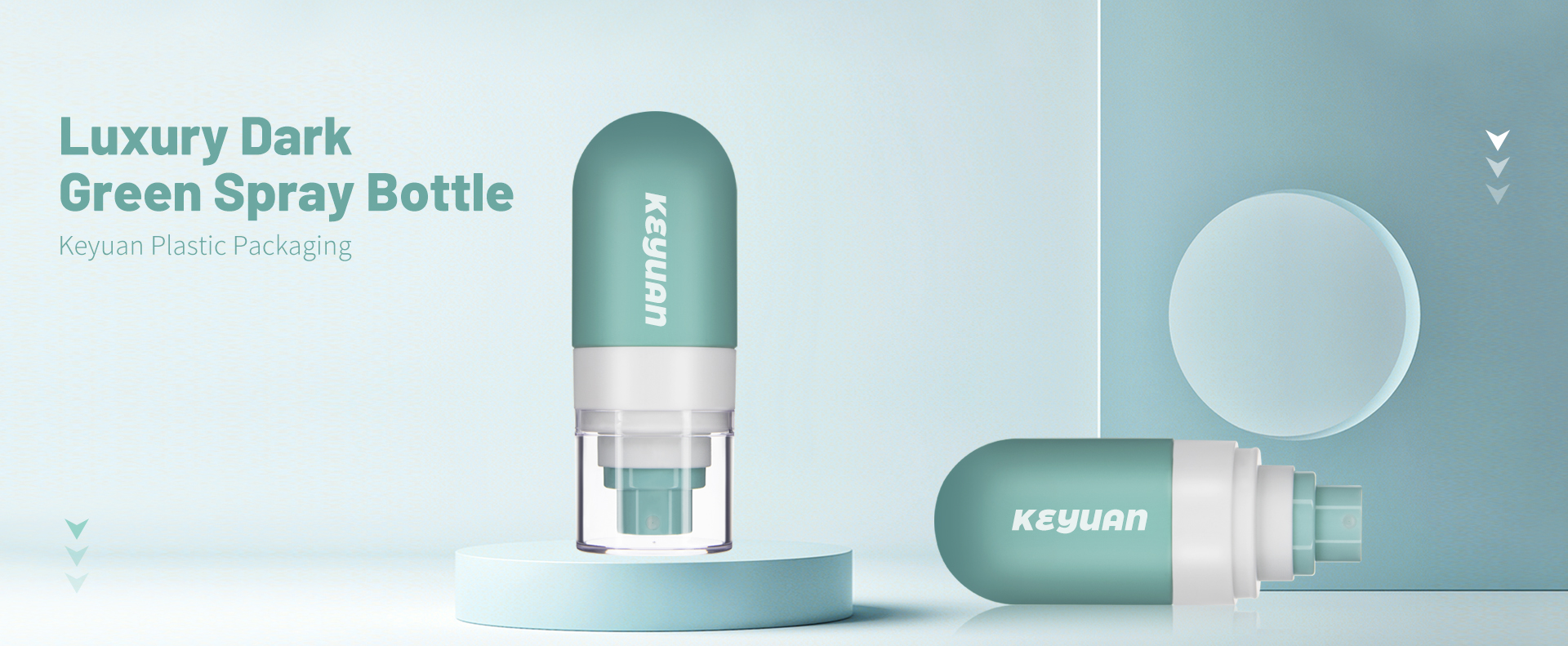 KY091 3 Pocket Portable 30ml PET Inverted Fine Mist Spray Bottle Mosquito Repellent Plastic Bottle