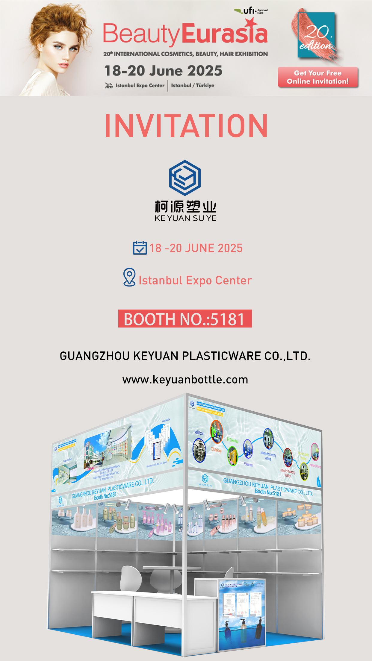 Guangzhou Keyuan Plasticware to Exhibit at BeautyEurasia 2025 in Istanbul