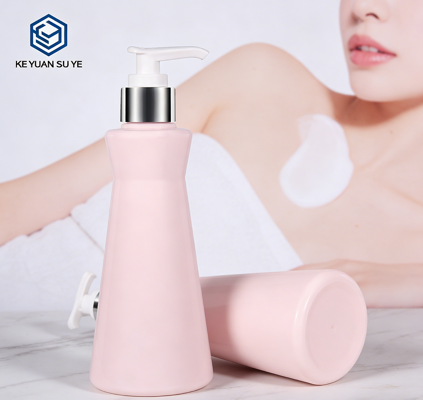 KY303 Custom Special Curved PET Pump Bottle For Shampoo Body Wash Personal Care KY303 Custom Special Curved PET Pump Bottle For Shampoo Body Wash Personal Care