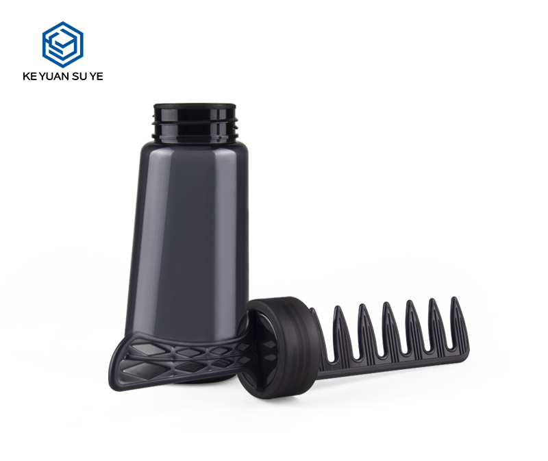 KY026 One Time Black Salon Hair PET Coloring Comb Bottle 280ml