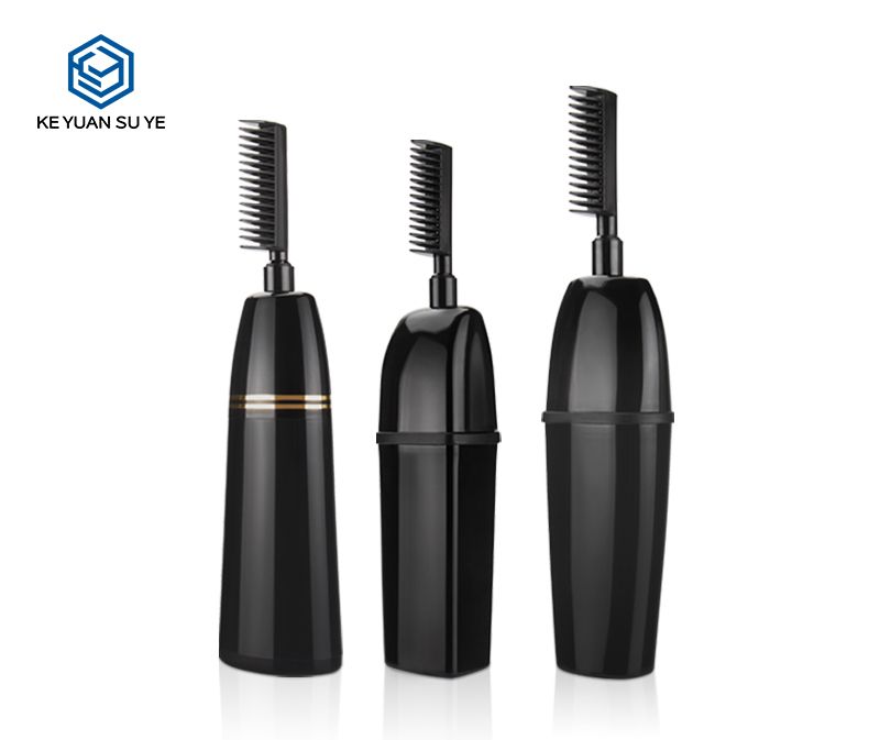 KY009 Black Two in One Salon PET Hair Coloring Comb Bottle