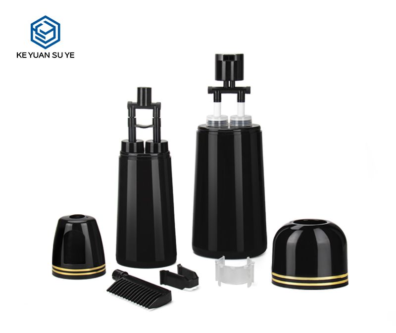 KY009 Black Two in One Salon PET Hair Coloring Comb Bottle