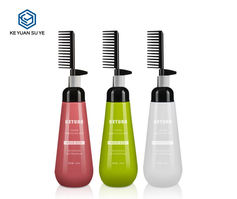 KY075 Salon Hair PET Coloring Comb Bottle 200ml