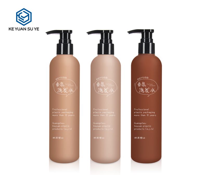 KY085 250ml HDPE Plastic Shampoo Body Lotion Bottle with Soft Touch Effect
