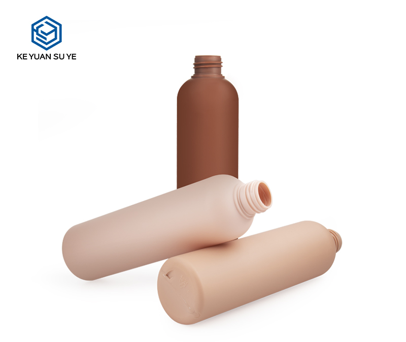 KY085 250ml HDPE Plastic Shampoo Body Lotion Bottle with Soft Touch Effect
