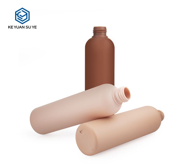 KY085 250ml HDPE Plastic Shampoo Body Lotion Bottle with Soft Touch Effect
