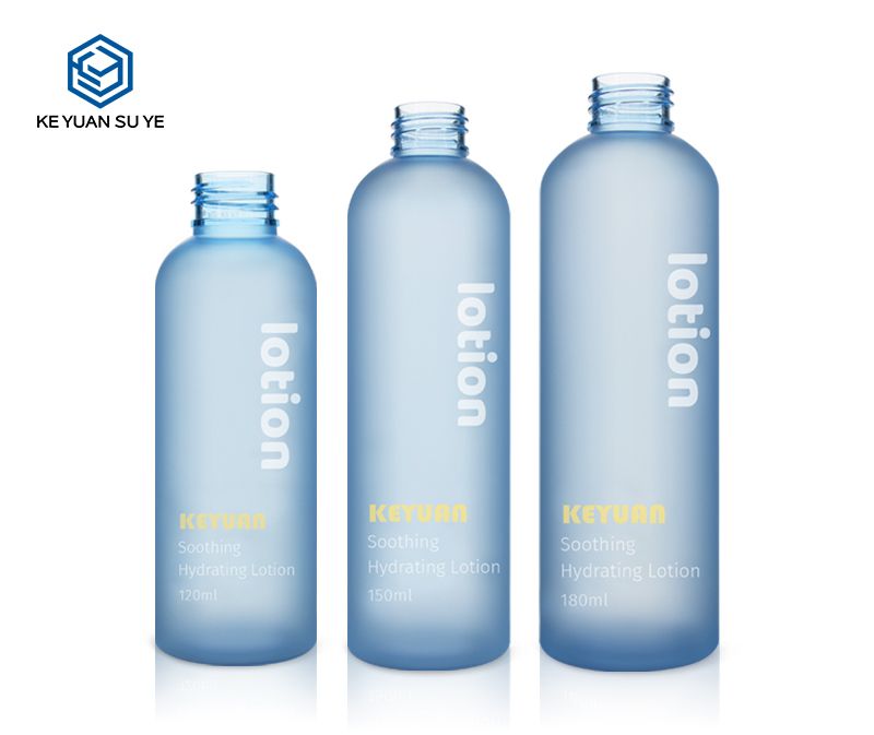 KY135-1 Luxury Cosmetic Beauty Skin Care PET Plastic Bottle Blue Series