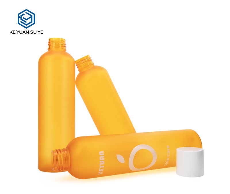 KY135 Luxury Cosmetic Beauty Skin Care PET Plastic Bottle Orange Series