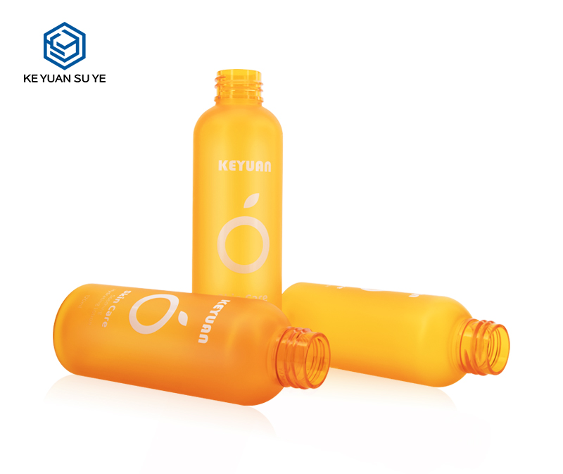 KY135 Luxury Cosmetic Beauty Skin Care PET Plastic Bottle Orange Series