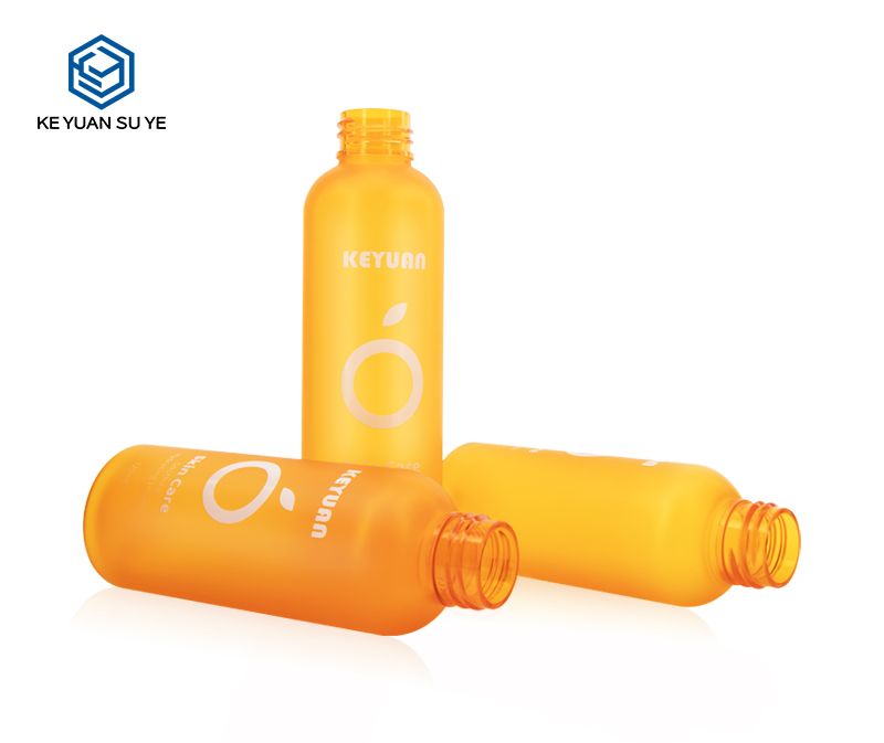KY135 Luxury Cosmetic Beauty Skin Care PET Plastic Bottle Orange Series
