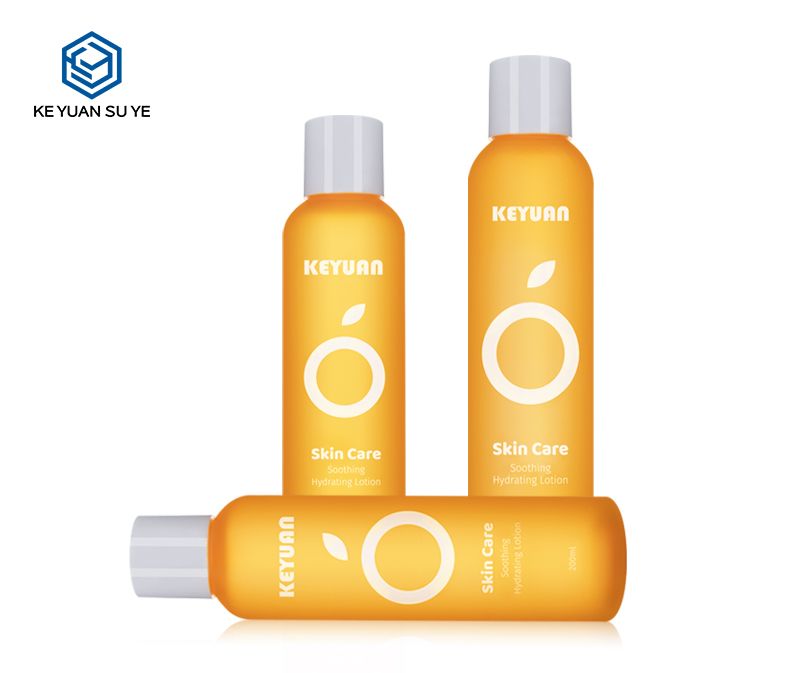 KY135 Luxury Cosmetic Beauty Skin Care PET Plastic Bottle Orange Series