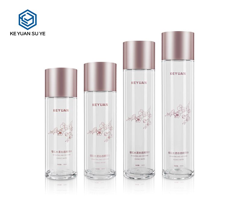 KY057 High Class Cosmetic Beauty Toner Lotion Double-wall PET Plastic Bottle with Shiny and Matte Finishing 100ml 120ml 150ml 180ml