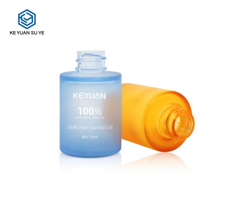 KY147 Cosmetic Beauty Essential Dropper Plastic Bottle Double-wall PET 30ml 50ml mini Straight Shoulder and Bottom