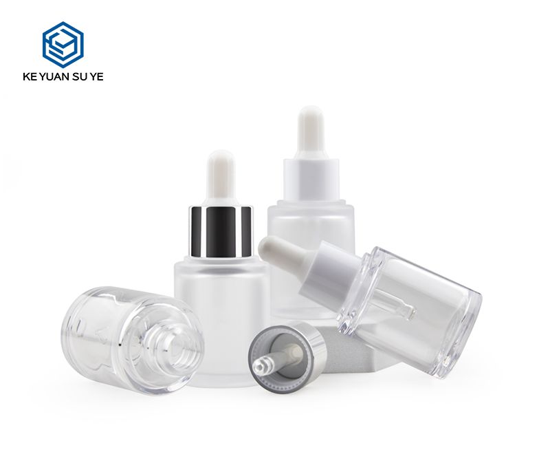 KY066 Cosmetic Beauty Essential Dropper Plastic Bottle Double-wall PET 30ml mini