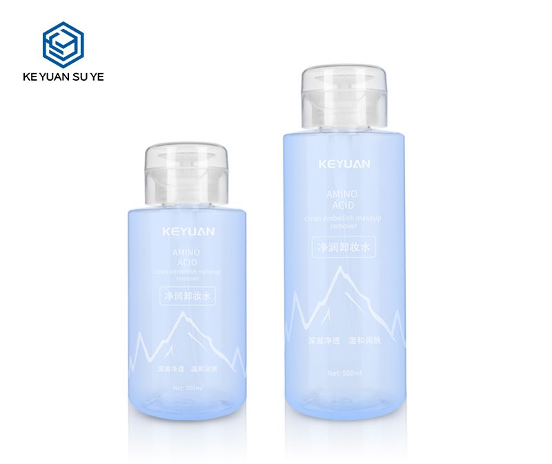 KY036 Cosmetic Beauty Makeup Remover Plastic Bottle 300ml 500ml PET