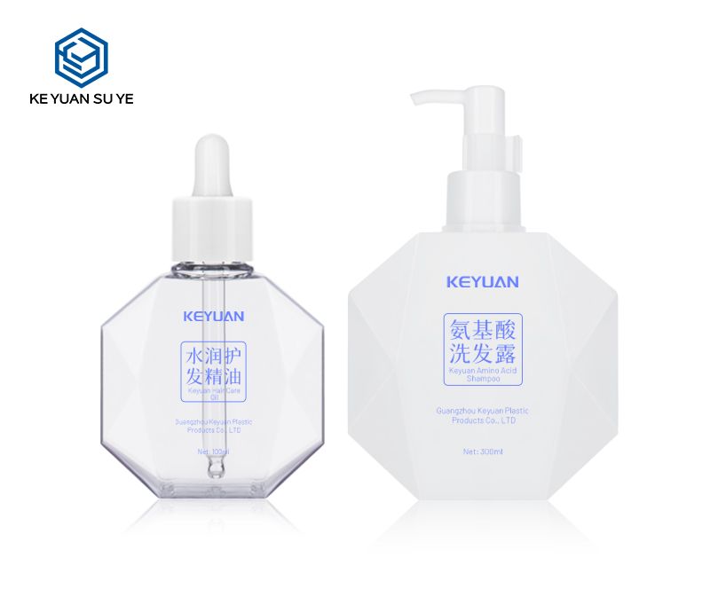 KY082 Diamond Cosmetic Beauty Essential Dropper Plastic Bottle PETG