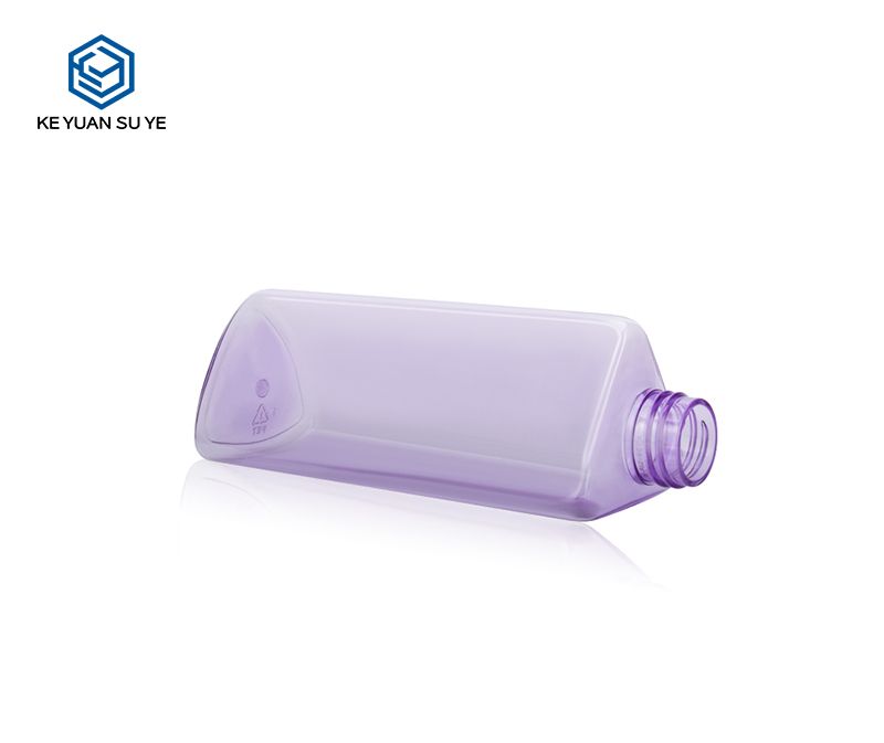 KY098 Cosmetic Beauty Makeup Remover Plastic Bottle 200ml Triangle Unique Shape