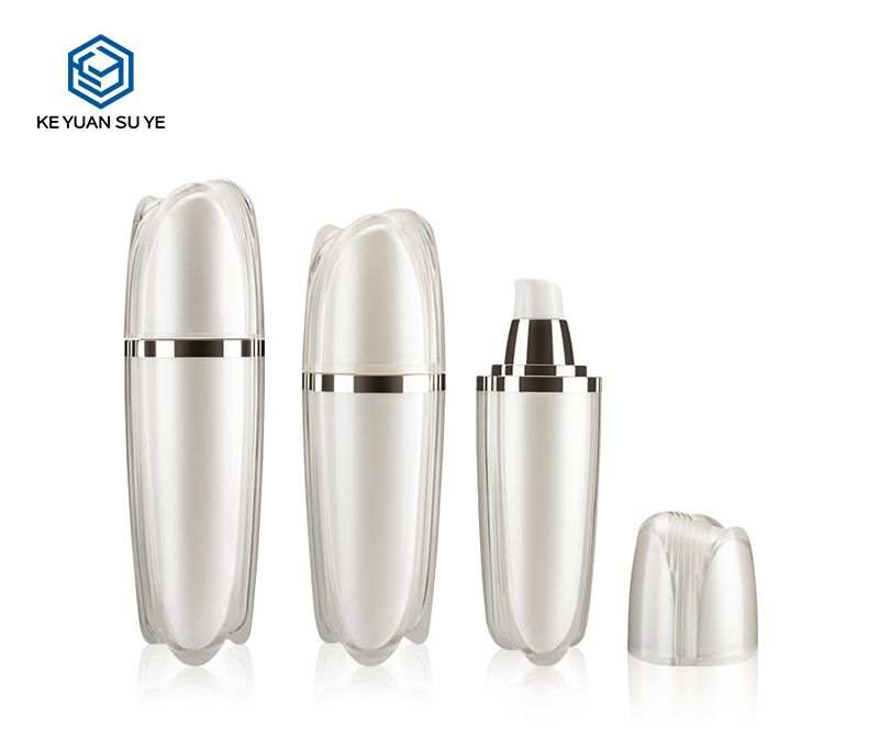 KY001AB Luxury Acrylic Bottles Milk Lotion Liquid Bottles with Unique Shape 30-120ml