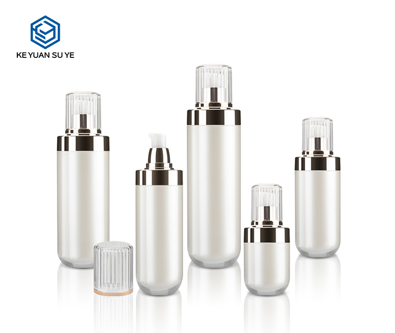 KY002AB Cylinder Acrylic Bottles Milk Lotion Liquid Bottles 25-120ml