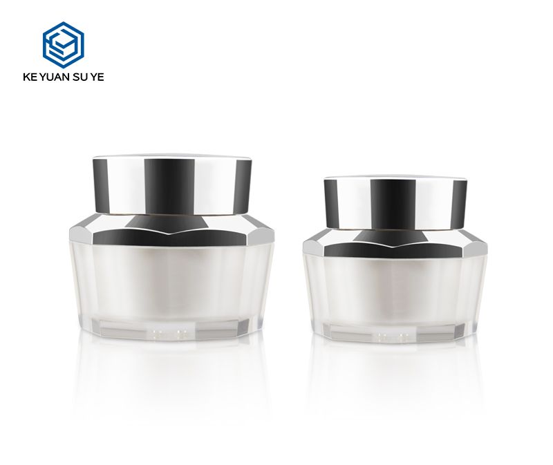 KY005AJ Silver Acrylic Jars 30ml 50ml