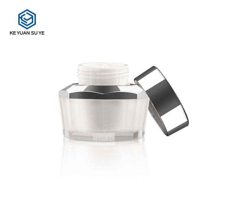 KY005AJ Silver Acrylic Jars 30ml 50ml