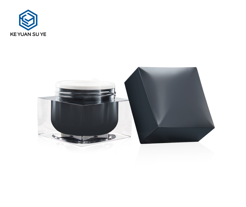 KY010AJ 50ml 100ml Luxury Acrylic Jars with Inner and Double-wall Cap for Ladies and Men