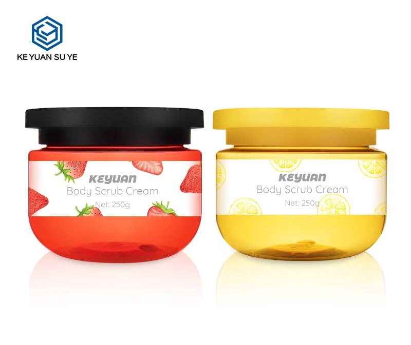 KY035PJ Jar Yellow Red Plastic Jar 250ml PET