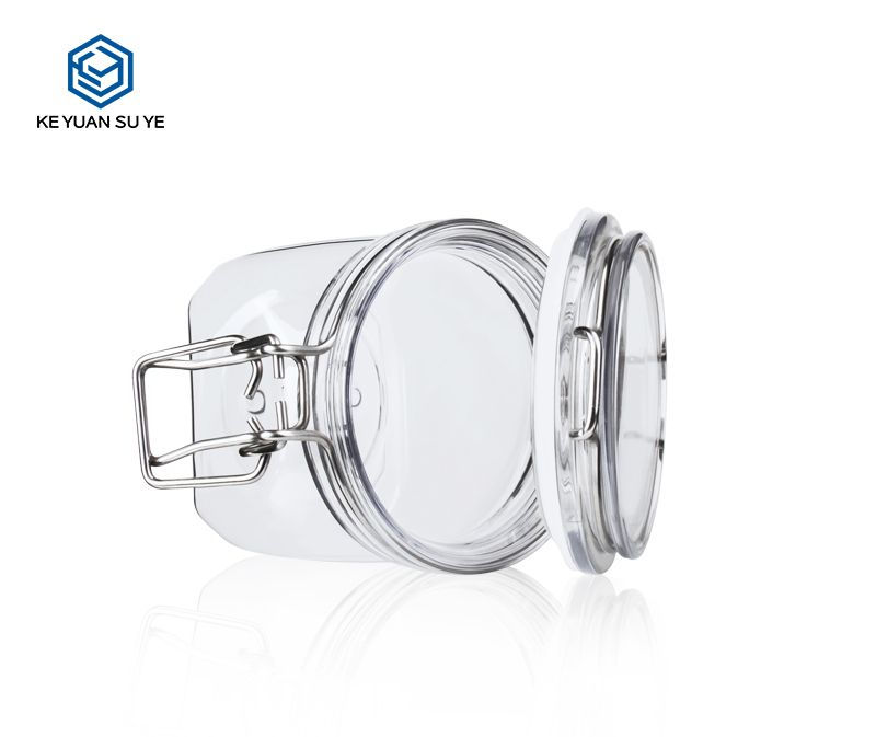 KY004PC Honey Jars with Unique Shape 220ml 500ml PET Custom Plastic Jars