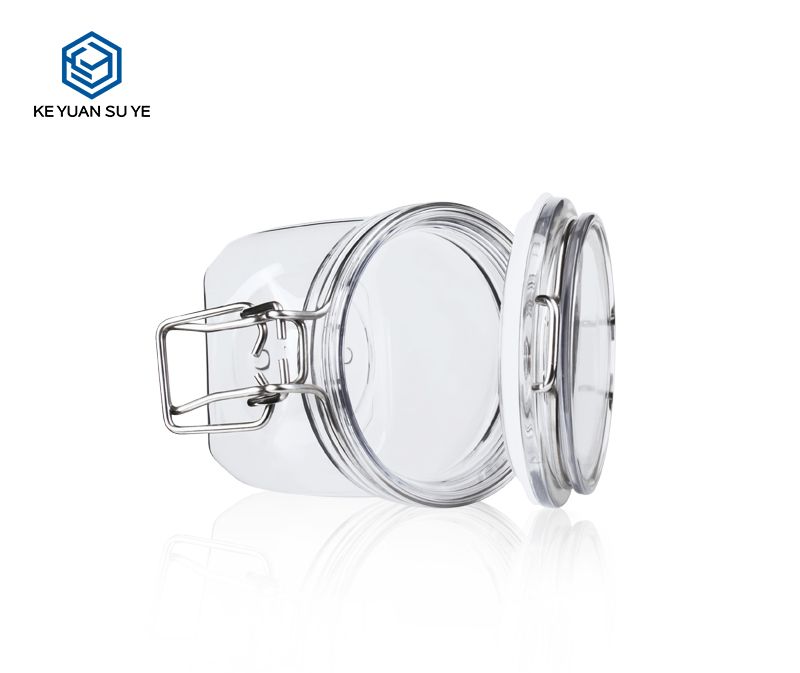 KY003PC Chinese Tea Jars Candy Cans with Unique Shape 150-500ml PET Custom Plastic Jars