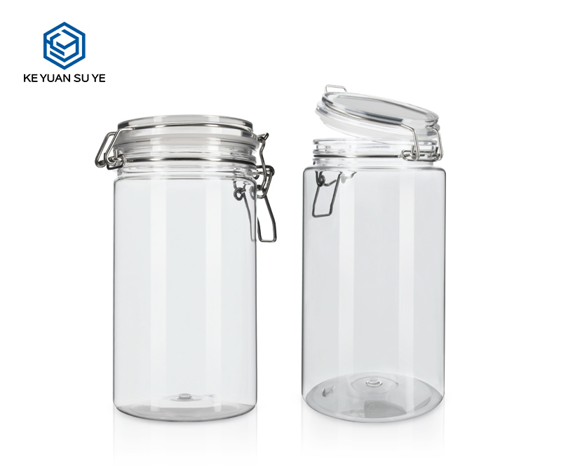 KY006PC Large Size Plastic Jars for Rose Flowers 500-1500ml PET Customs
