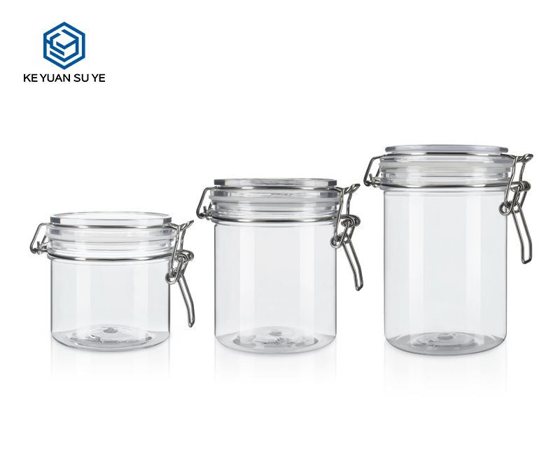 KY006PC Large Size Plastic Jars for Rose Flowers 500-1500ml PET Customs