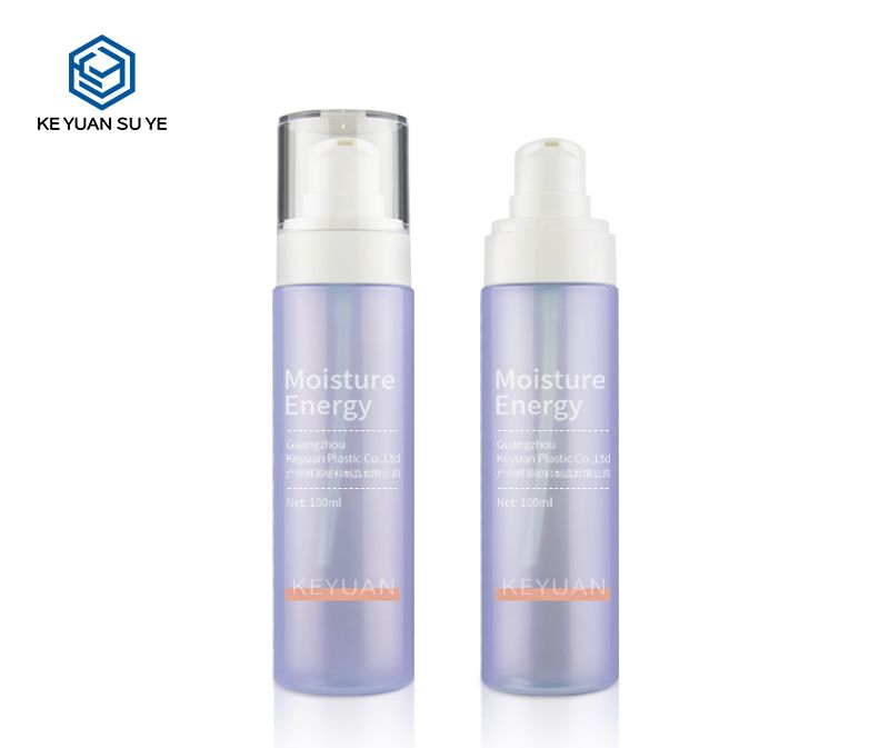 KY003 Moisture Energy Toner and Lotion Plastic Bottle 150ml 180ml PET with Glitter UV Purple