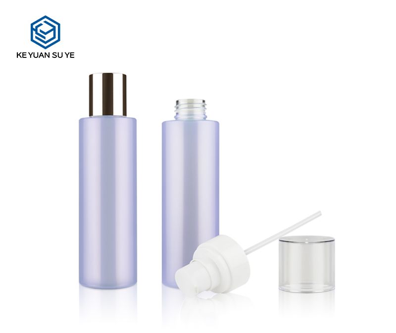 KY003 Moisture Energy Toner and Lotion Plastic Bottle 150ml 180ml PET with Glitter UV Purple