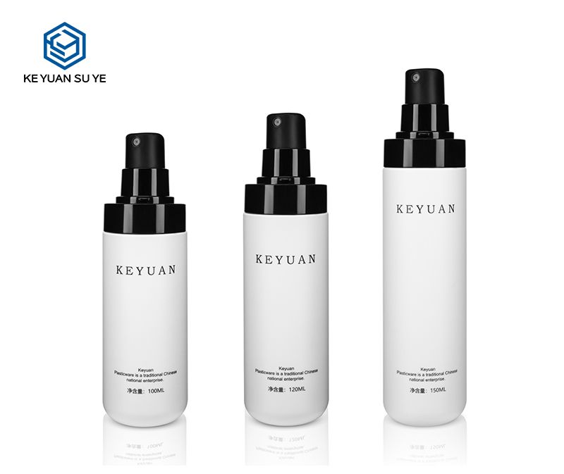 KY010 Moisturizing Light Facial Cleanser Cosmetic PET Plastic Bottle with Smooth Bottom Series