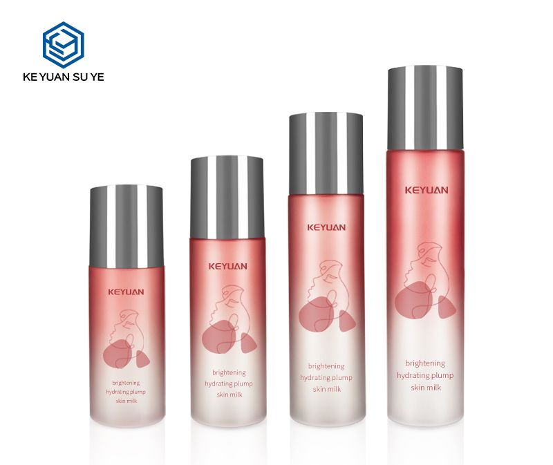 KY011 Luxury Cosmetic Beauty Water Skin Care PET Plastic Bottle Gradual Red Series UV Toner