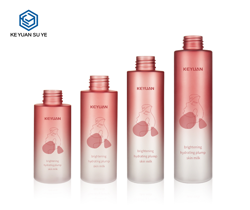 KY011 Luxury Cosmetic Beauty Water Skin Care PET Plastic Bottle Gradual Red Series UV Toner
