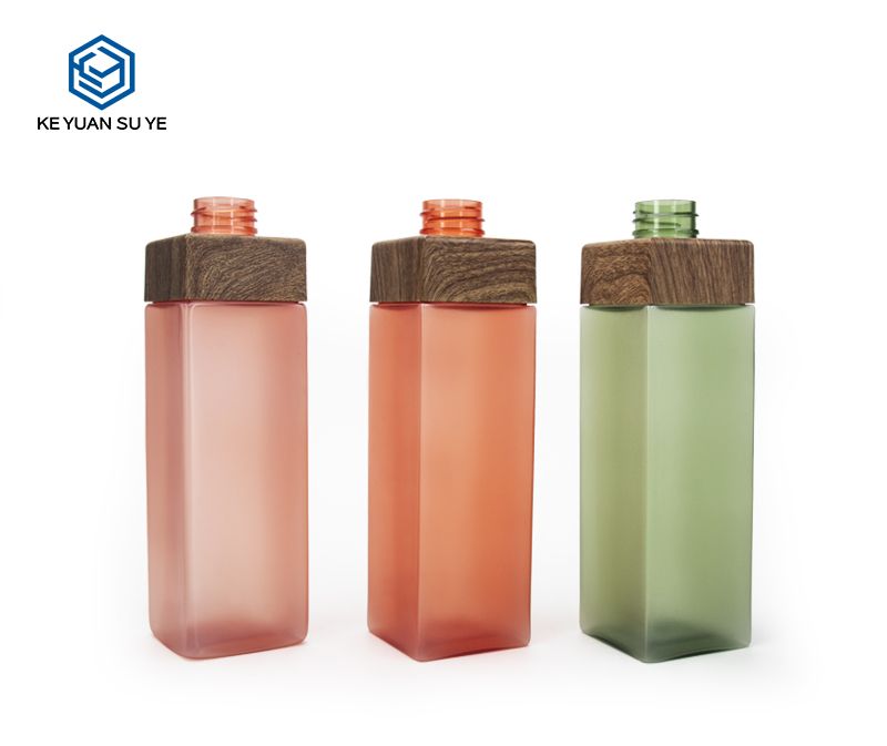 KY021 Strawberry Vanilla Cherry Conditioner Gel Shampoo 350ml PET Plastic Bottle with Wooden Effect Collar