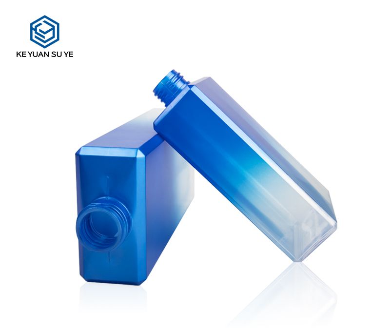 KY022-1 Natural Body Wash for men 250ml 350ml 500ml PETG Plastic Bottle Gradual Color Blue