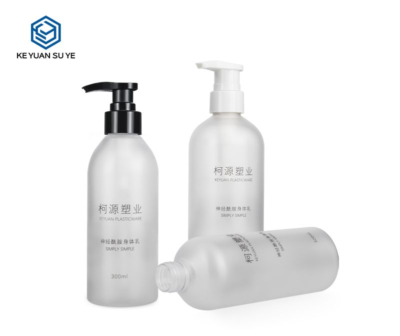 KY042 Matte Translucent Family Care Household Plastic Bottles PET 300ml 320ml 500ml