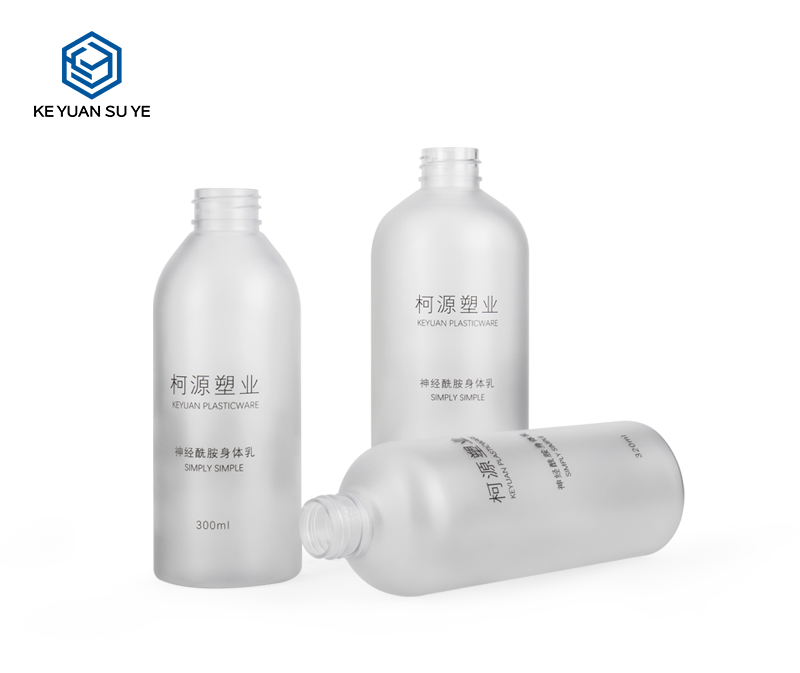 KY042 Matte Translucent Family Care Household Plastic Bottles PET 300ml 320ml 500ml