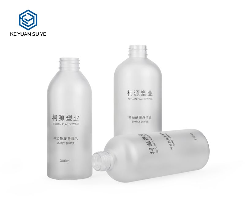 KY042 Matte Translucent Family Care Household Plastic Bottles PET 300ml 320ml 500ml