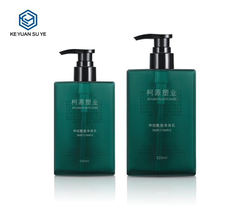 KY049 Elegant Atrovirens Household Gel Hotel Cleanser Hand Wash Plastic Bottles PETG 200ml 300ml