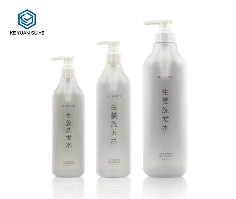 KY051 Ginger Shampoo Conditioner Shower Gel 1L Large Size PET Plastic Bottles Matte Finishing