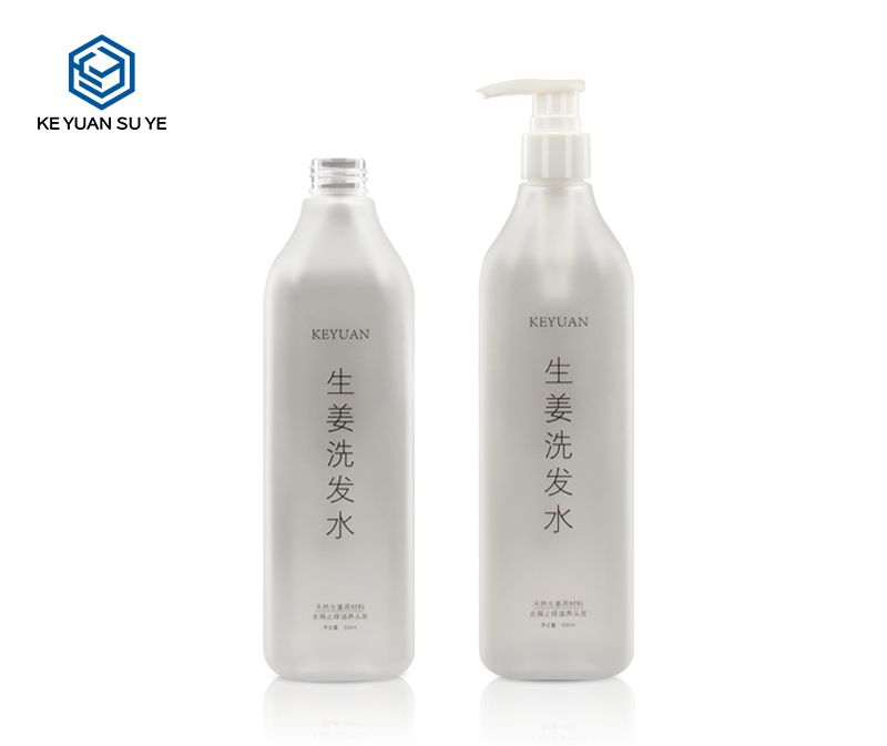 KY051 Ginger Shampoo Conditioner Shower Gel 1L Large Size PET Plastic Bottles Matte Finishing