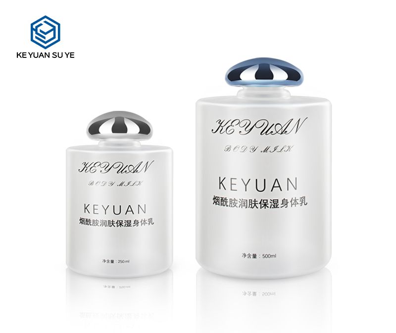 KY052 Moisturizing Relieve Lotion Cosmetic PET Plastic Bottle with Matte Finishing and UV Lids