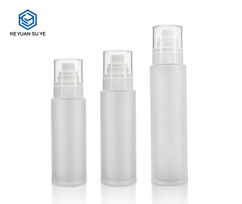 KY055 Fine Mist Spray Skin Care Matte White Container Cosmetic PET Plastic Bottle with Mist Sprayer