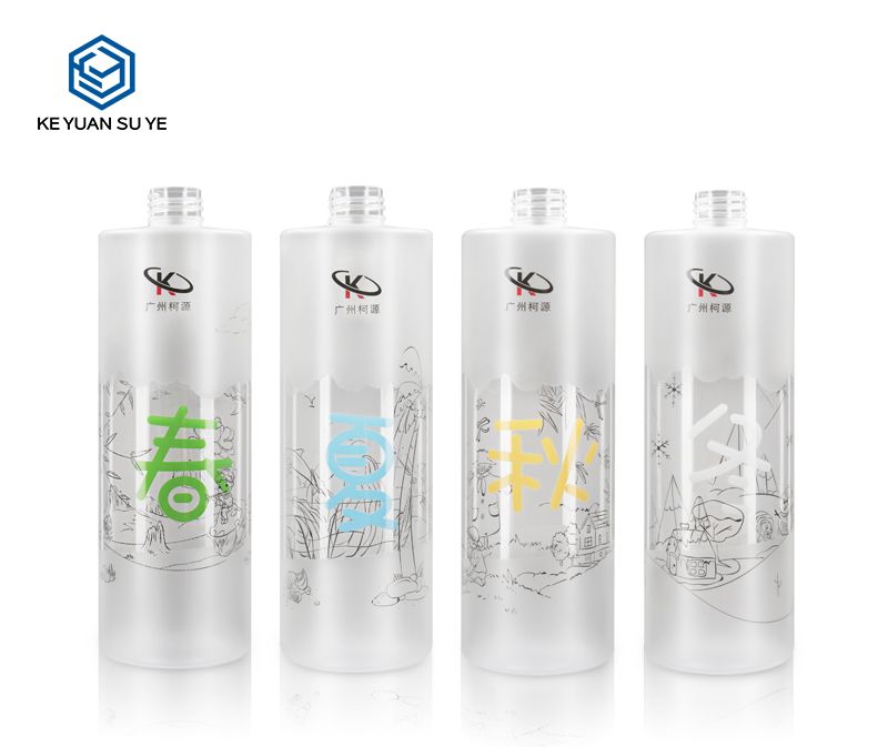 KY061 Chinese Style Shampoo Conditioner Shower Gel 500ml PET Plastic Bottles Special Matte Finishing